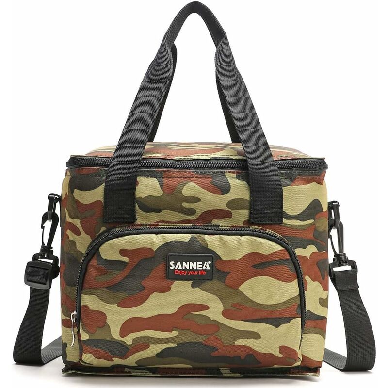 foto del prodotto fortuneville borsa termica per donne borsa per il pranzo riutilizzabile borsa frigo con cinghia regolabile e chiusura con cerniera per donna e