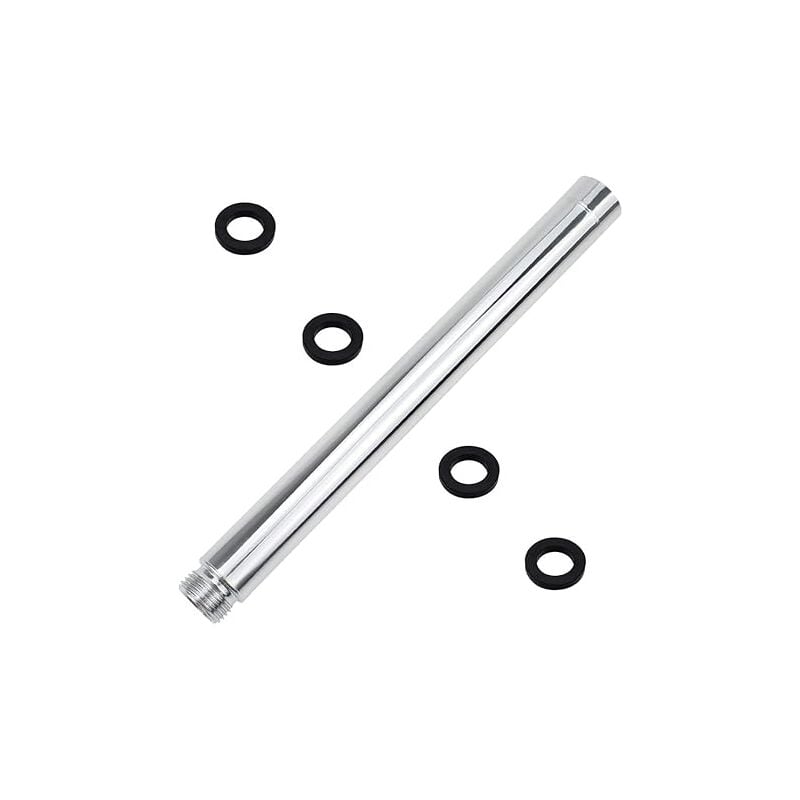 foto del prodotto fortuneville braccio di prolunga per doccia tubo di prolunga per doccia in acciaio inossidabile da 30 cm tubo di prolunga per doccia cromato con