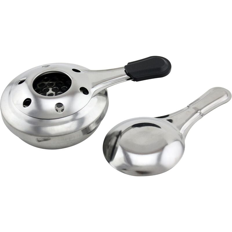 foto del prodotto fortuneville bruciatore ad alcool, bruciatore ad alcool per fonduta, bruciatore ad alcool gelificato, acciaio inossidabile, 15,5 x 9,9 x 4,8 cm