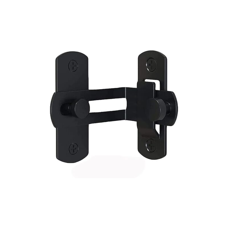 foto del prodotto fortuneville bullone a 90 gradi nero hasp per chiusure per porte scorrevoli chiusure per porte scorrevoli chiusure a scatto laterali