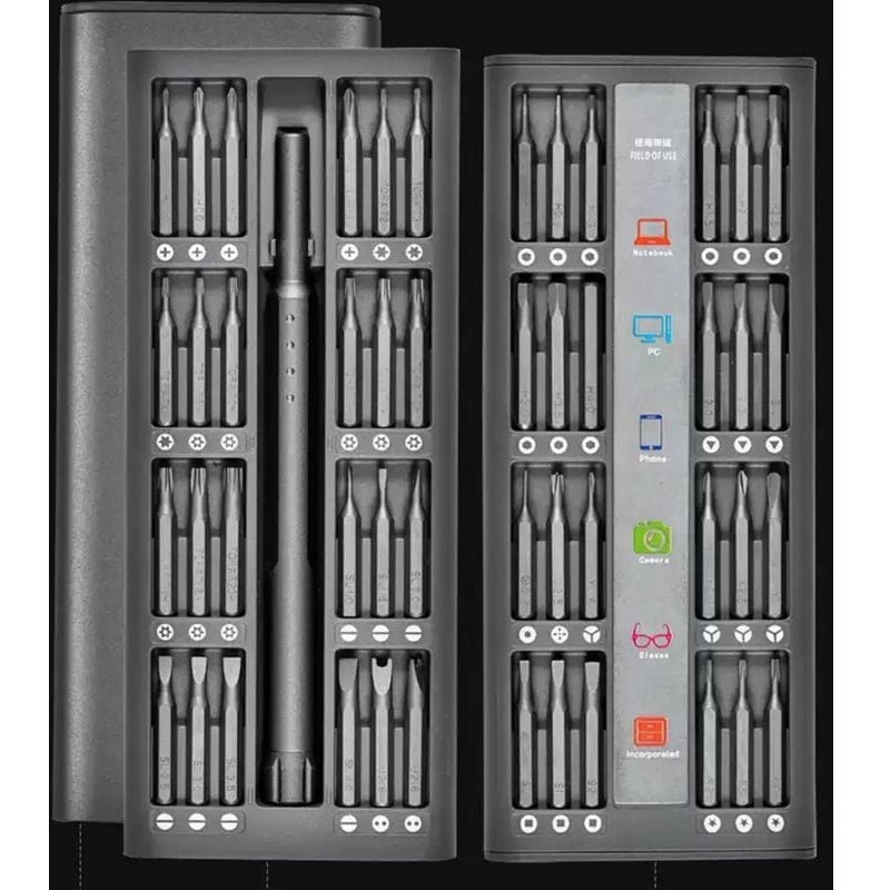 foto del prodotto fortuneville cacciavite di precisione iphone, 48 pezzi mini kit di cacciaviti acciaio per riparazione di telefoni cellulari per strumento s2,