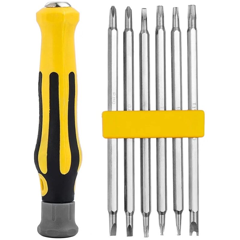 foto del prodotto fortuneville cacciavite magnetico infrangibile di sicurezza utensile manuale a testa piatta con punta esagonale
