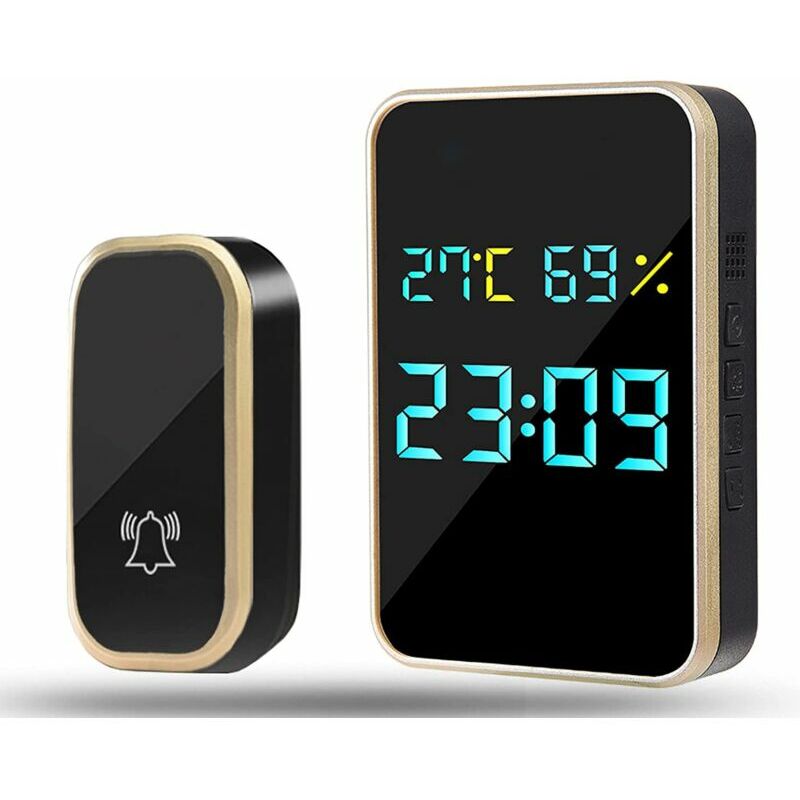 foto del prodotto fortuneville campanello wireless da esterno impermeabile e automatico senza batterie