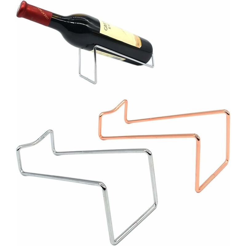 foto del prodotto fortuneville cantina per vini da appoggio in metallo, organizer per cantinetta per vini gi pronto, portabottiglie in metallo per bar, cantinetta,