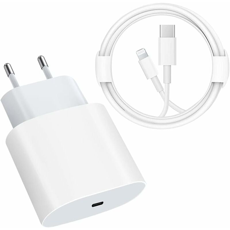 foto del prodotto fortuneville caricabatterie rapido pd da 20 w per iphone 14 e altri