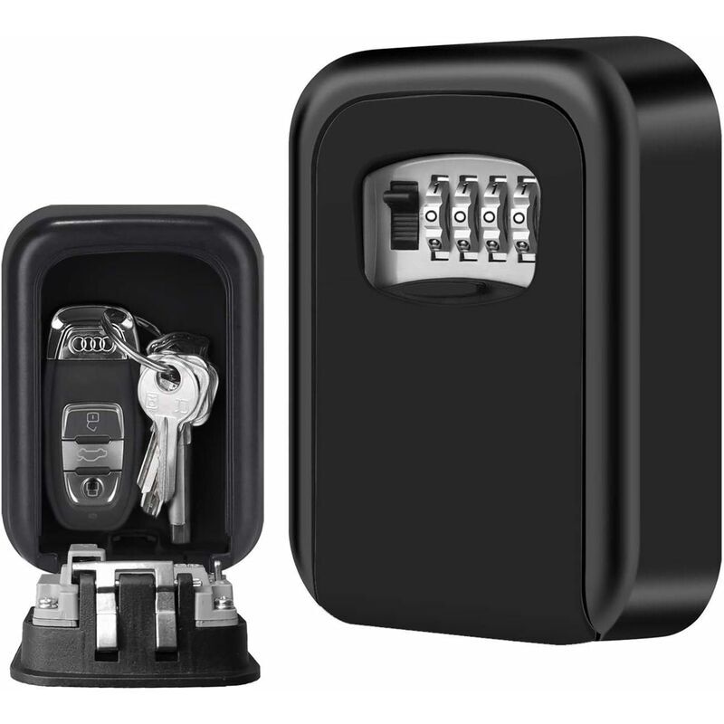 foto del prodotto fortuneville cassaforte per chiavi a parete, cassetta per chiavi password, cassaforte per blocco password, metodo di sicurezza con chiave