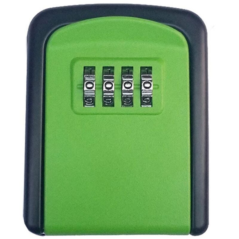 foto del prodotto fortuneville cassetta di sicurezza per chiavi cassetta di sicurezza con combinazione a parete verde