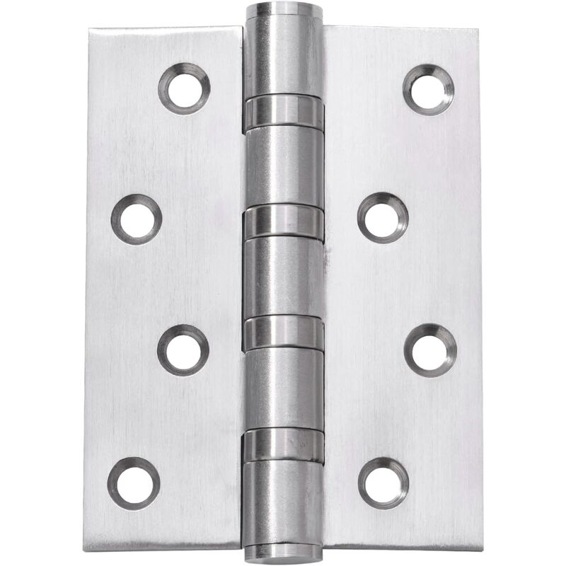 foto del prodotto fortuneville cerniera per porta opaca da 4 pollici, cerniera per porta in acciaio inossidabile da 4 pollici 3 pollici, 3 pezzi argento
