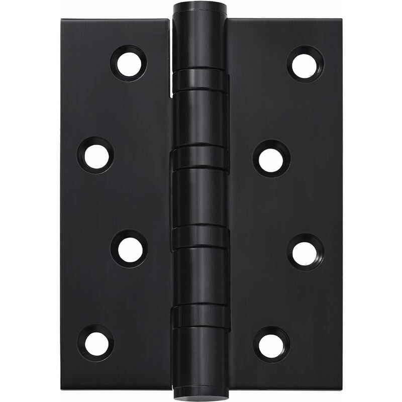 foto del prodotto fortuneville cerniera per porta opaca da 4 pollici, cerniera per porta in acciaio inossidabile da 4 pollici 3 pollici, 3 pezzi nero spazzolato