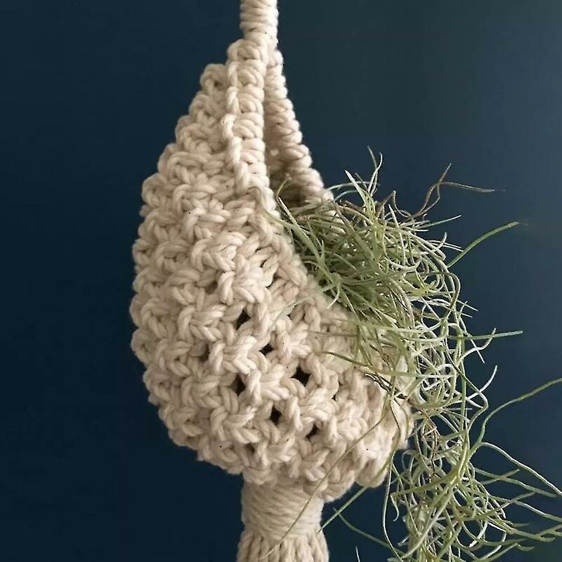 foto del prodotto fortuneville cesto pensile per balcone fioriera in cotone macram fioriera a forma di ananas decorazioni paesaggistiche per soggiorno