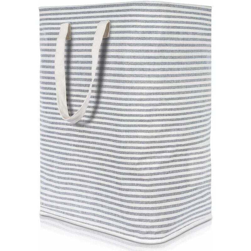 foto del prodotto fortuneville cesto per la biancheria sporca 72l pieghevole in tessuto impermeabile con grande capacit grigio, 40x30x60 cm