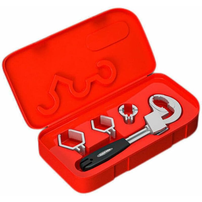 foto del prodotto fortuneville chiave da bagno chiave regolabile chiave regolabile multifunzionale chiave per rubinetto chiave a bocca larga con scatola di