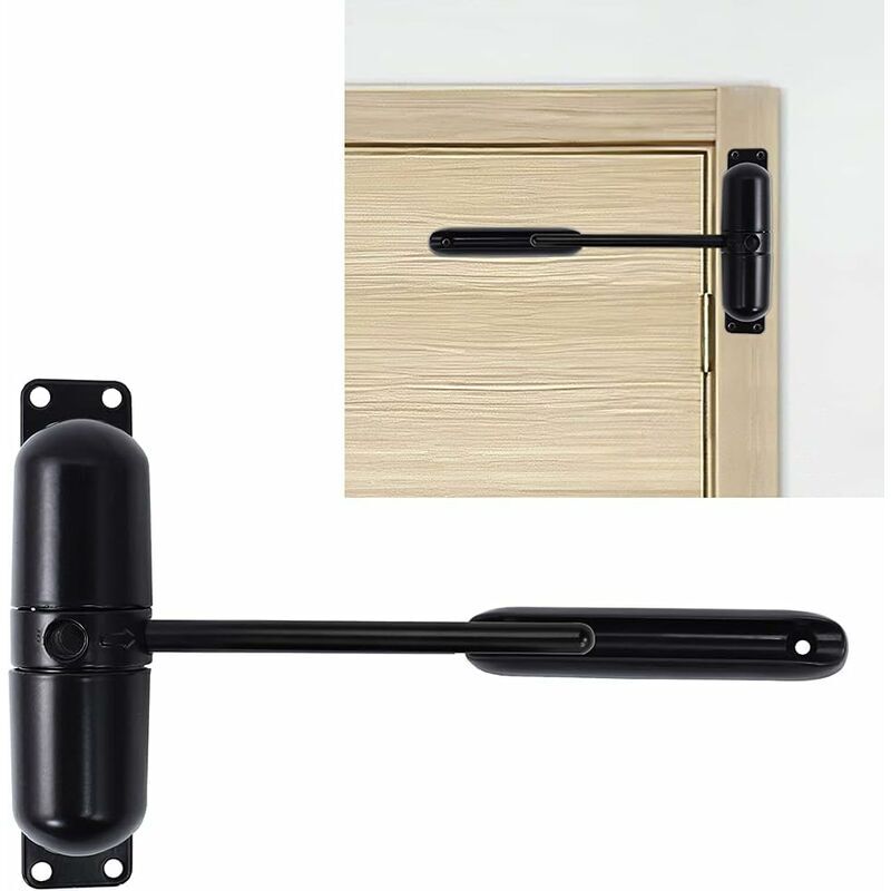 foto del prodotto fortuneville chiudiporta automatico, molla di sicurezza installazione semplice per trasformare porte a battente in porte a chiusura automatica