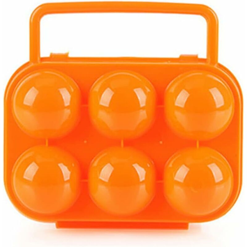 foto del prodotto fortuneville contenitore portauova a 6 scomparti, scatola portauova in plastica protettiva antiurto, dispenser portatile per portauova, frigorifero