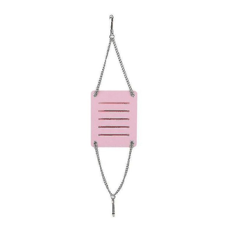 foto del prodotto fortuneville criceto giocattolo altalena gadget da appendere gabbia di legno accessori forniture 2 pezzi, rosa 