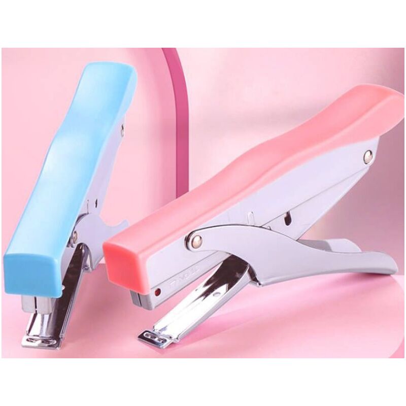 foto del prodotto fortuneville cucitrice a mano cucitrice cucitrice a mano in metallo 10 pagine rosa 155x80mm