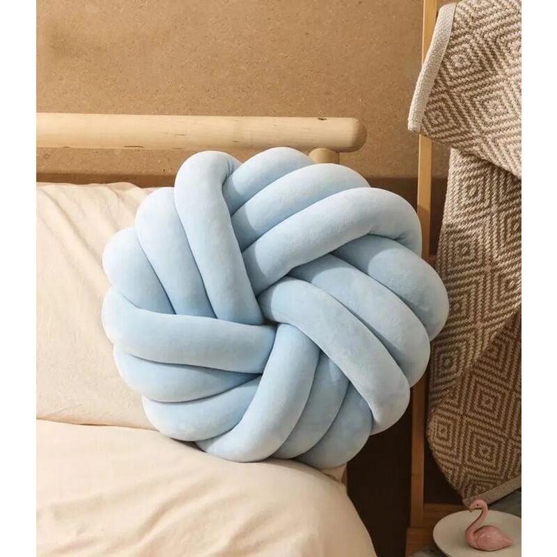 foto del prodotto fortuneville cuscino con nodo, cuscino con nodo per divano letto, replica at, cuscino decorativo con nodo, cuscino con nodo sferico 35x35 cm,