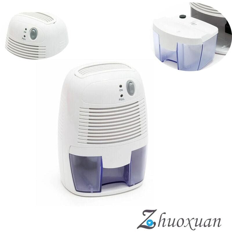 foto del prodotto fortuneville deumidificatore serbatoio da 1,3 l per ambienti fino a 20 m effetto peltier bianco spegnimento automatico zhuoxuan