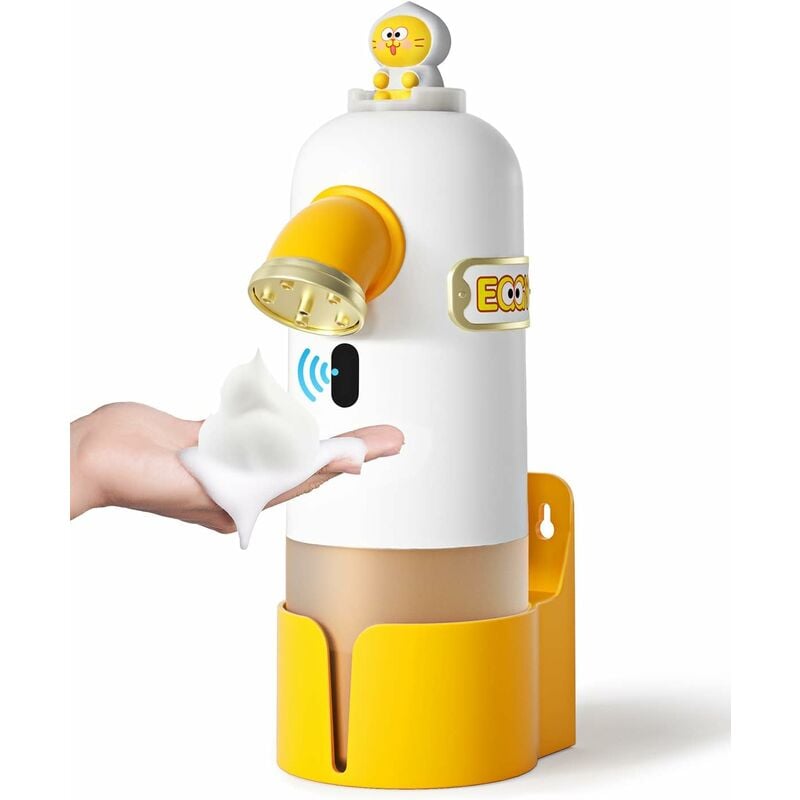 foto del prodotto fortuneville dispenser automatico di sapone, distributore di sapone elettrico senza contatto, disinfettante automatico in schiuma con sensore di