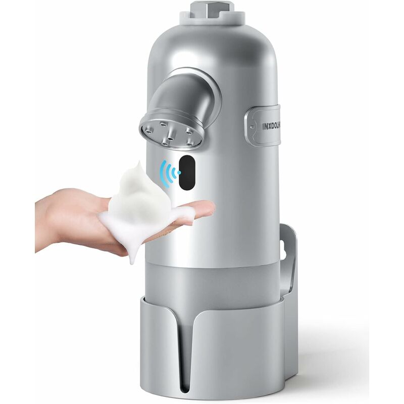 foto del prodotto fortuneville dispenser automatico di sapone, distributore di sapone elettrico senza contatto, schiuma disinfettante automatica con sensore di