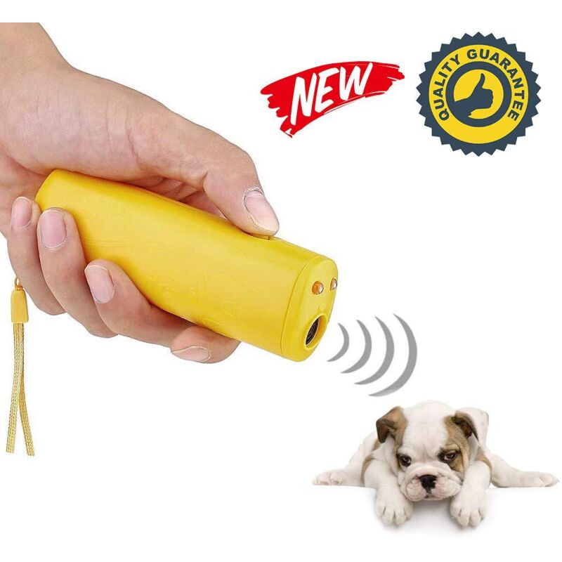 foto del prodotto fortuneville dispositivo di addestramento per cani laser a doppio corno con repellente per cani ad ultrasuoni a doppia testa 4.9 1.6 1 pollice