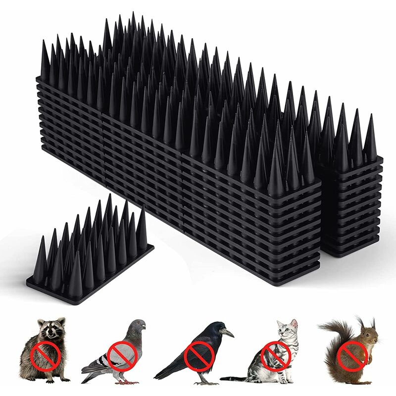 foto del prodotto fortuneville dissuasori per piccioni plastica, 5.7 metri anti piccioni scaccia piccioni, per balcone terrazza finestra repellente per uccelli da