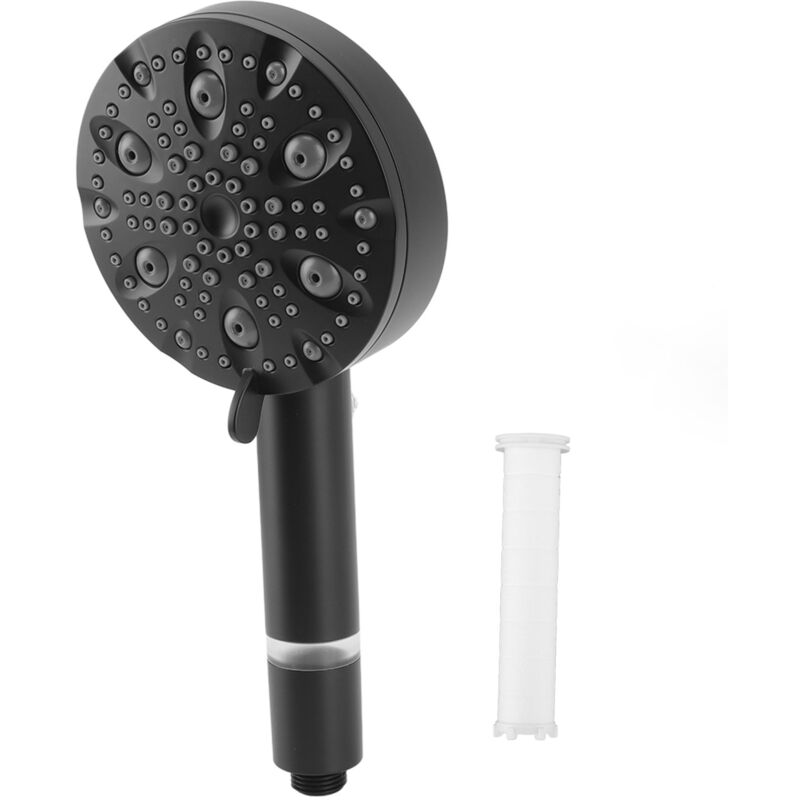 foto del prodotto fortuneville doccetta ad alta pressione, 9 funzioni, potente getto doccia, filtro portatile, soffione doccia nero