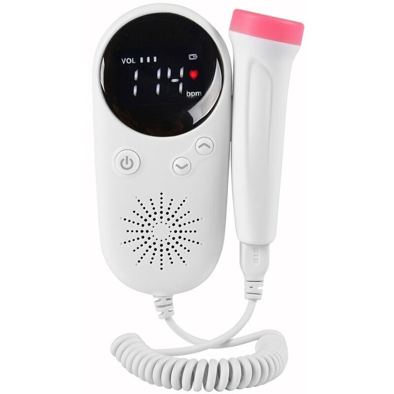foto del prodotto fortuneville doppler fetale per uso domestico monitor cardiaco prenatale per bambini display lcd misuratore di voce per feto prodotto per la cura