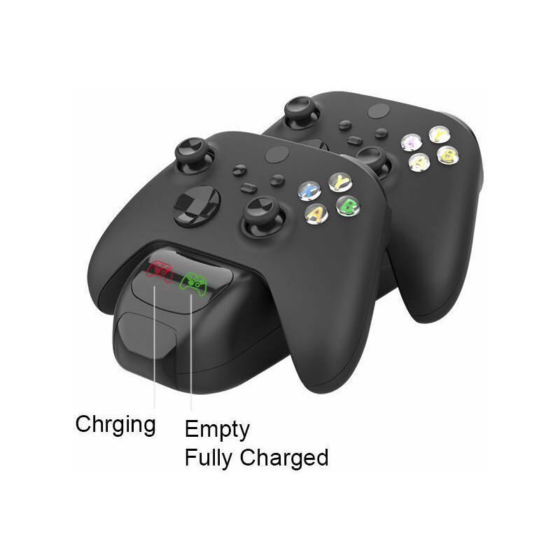 foto del prodotto fortuneville dual battery dual charge xsx grip base di ricarica per impugnatura wireless caricabatterie per impugnatura wireless