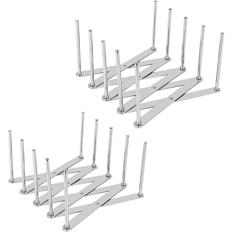 foto del prodotto fortuneville estensibili supporti per coperchi di pentole, multifunzione piroscafo, porta coperchi, piccolo organizer per portapiatti