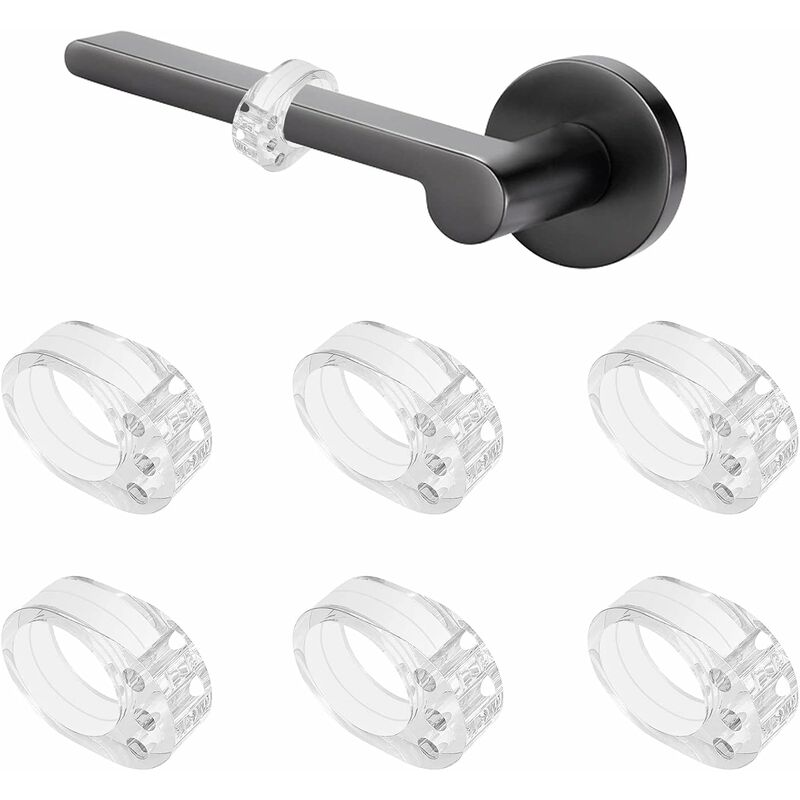 foto del prodotto fortuneville fermaporta 6 pezzi fermaporta maniglia paraurti porta protezione anti maniglia in silicone trasparente 