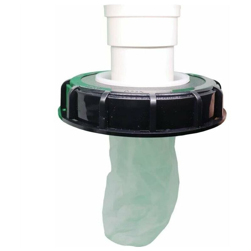 foto del prodotto fortuneville filtro di copertura ibc lavabile in nylon con coperchio del serbatoio dell acqua piovana ibc 1000 l dn 75 feltro agugliato nero 165 mm