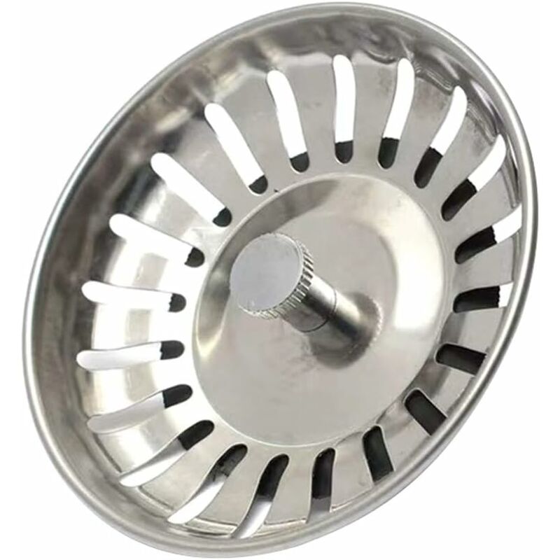 foto del prodotto fortuneville filtro per lavello da cucina in acciaio inossidabile da 5 pezzi, filtro per lavello da cucina in acciaio inossidabile da 8 cm, tappo