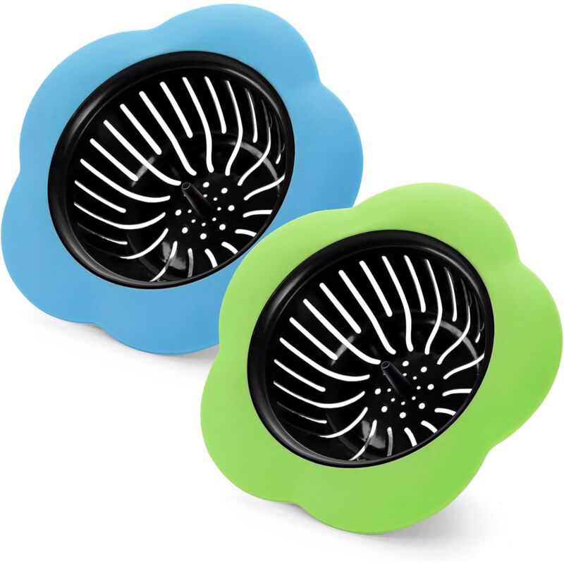 foto del prodotto fortuneville filtro per lavello per drenaggio del lavello della cucina tappo per lavello in silicone tappo per rifiuti tappo per rifiuti 2 pezzi