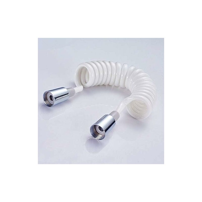 foto del prodotto fortuneville flessibile doccia in schiuma con tappo in rame, flessibile a molla telescopico in pvc da 1,5 m, flessibile retrattile per doccetta, wc