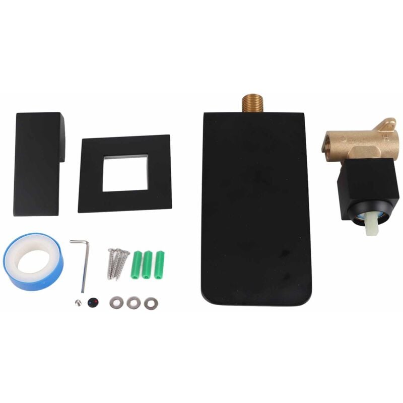 foto del prodotto fortuneville g1 2 rubinetto per lavabo con filettatura esterna rubinetto per lavabo a cascata in rame a parete rubinetto per acqua calda fredda per