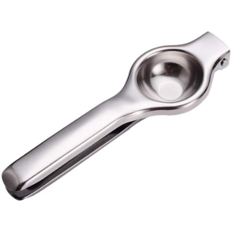 foto del prodotto fortuneville gadget per spremiagrumi manuale in metallo multifunzionale con clip a limone in colore primario in acciaio inossidabile a doppio