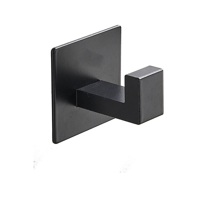 foto del prodotto fortuneville gancio appendiabiti quadrato in acciaio inossidabile 304 nero 5 5 5 5 cm