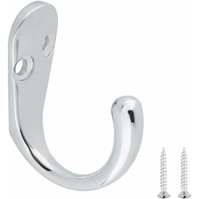 foto del prodotto fortuneville gancio per porta piccola tenda per armadio a muro gancio per cuscinetti resistente in acciaio inossidabile 5pcs colore acciaio