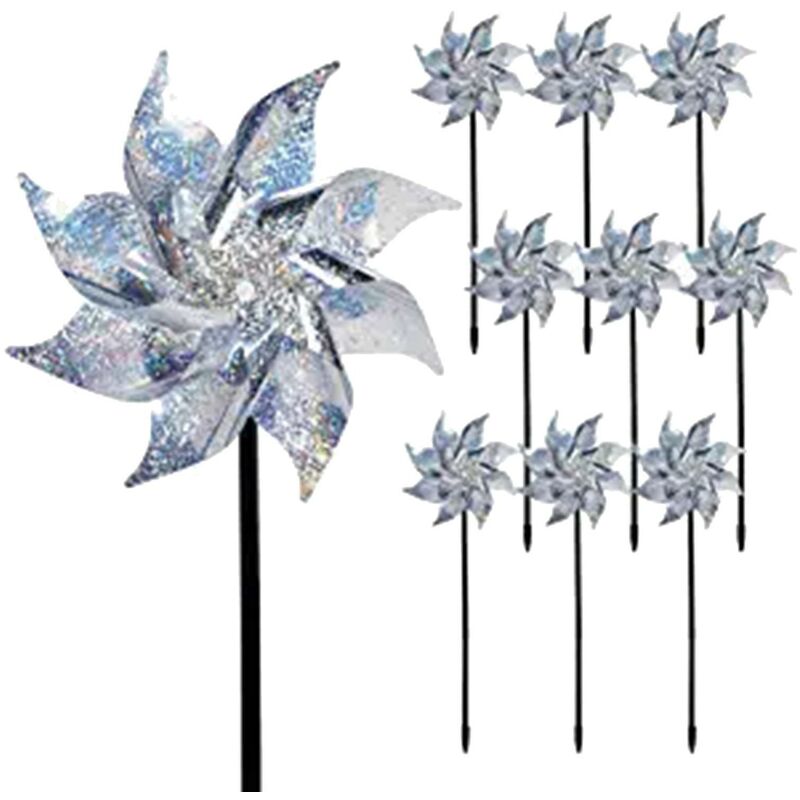 foto del prodotto fortuneville garden outdoor bird dispositivo di protezione dagli uccelli dispositivo magico spaventoso 10pz white