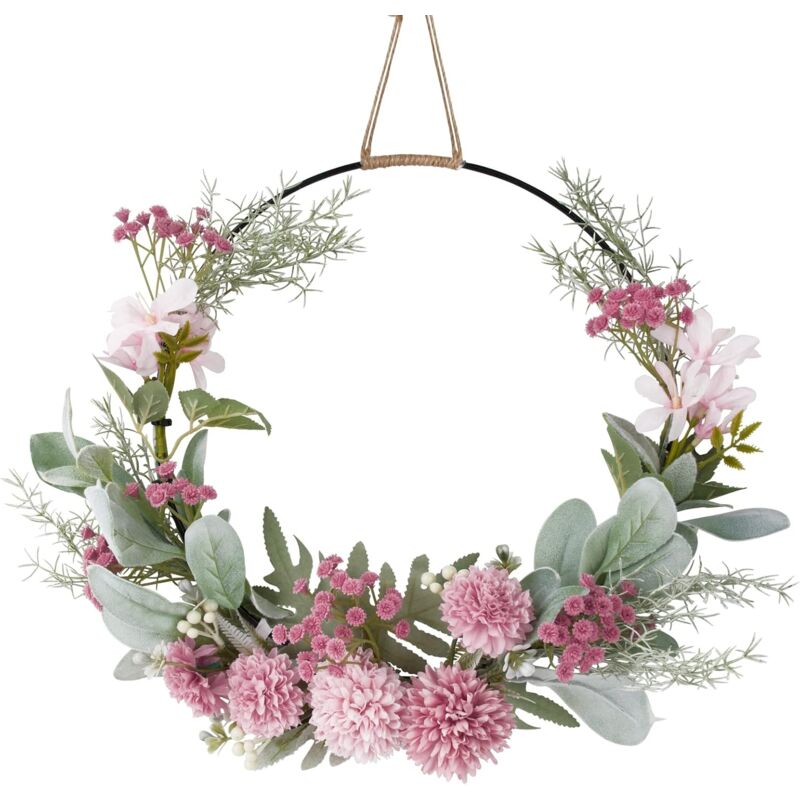 foto del prodotto fortuneville ghirlanda di fiori artificiali, ghirlanda di fiori per porte, ghirlanda di fiori appesi a parete per matrimoni, feste, decorazioni per