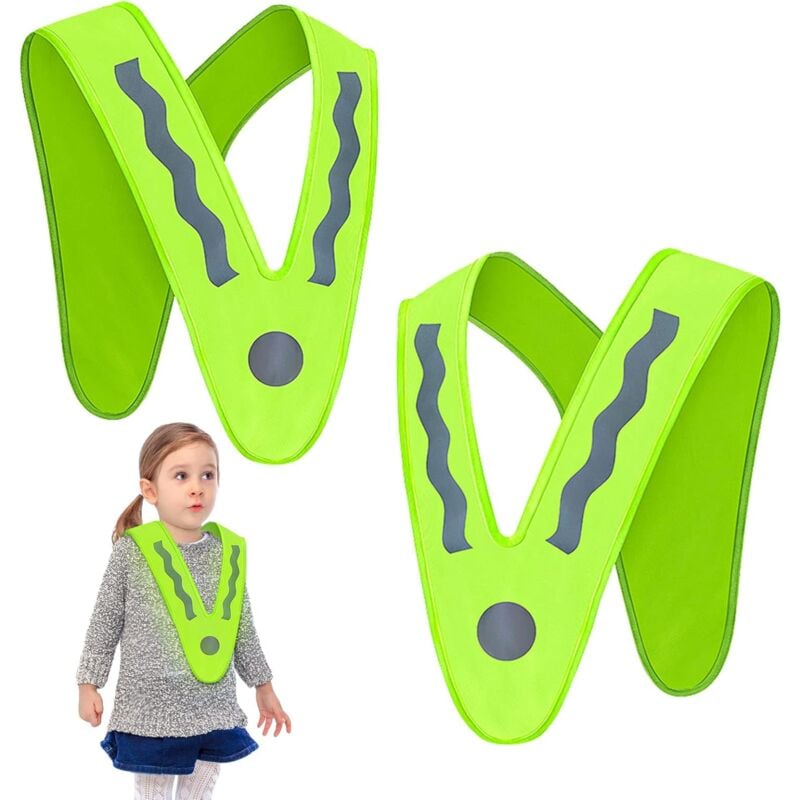 foto del prodotto fortuneville gilet di sicurezza per bambini, giubbotto di sicurezza per bambini, giubbotto riflettente per bambini, giubbotto riflettente per