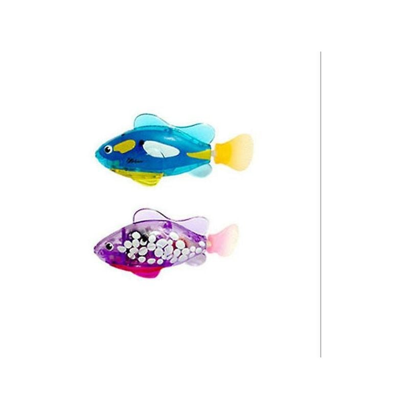 foto del prodotto fortuneville giocattoli interattivi per pesci con robot da nuoto per cani e gatti con luci a led, giocattoli elettrici magici attivati dall acqua