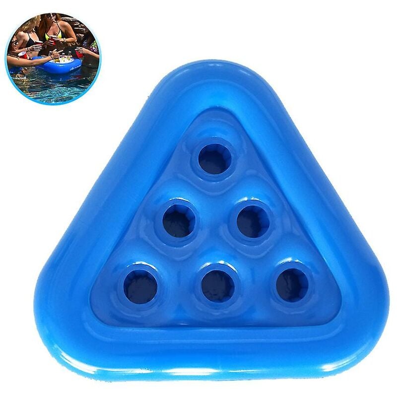 foto del prodotto fortuneville gonfiabile beer pong stand pool gioco gonfiabile triangolo sottobicchiere portabicchieri sottobicchiere tavolo da gioco galleggiante