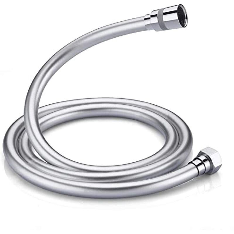 foto del prodotto fortuneville grifema complento g852 flessibile doccia in pvc g1 2 pollici, 150 cm , tubo doccia da anti torsione, bianca cromo