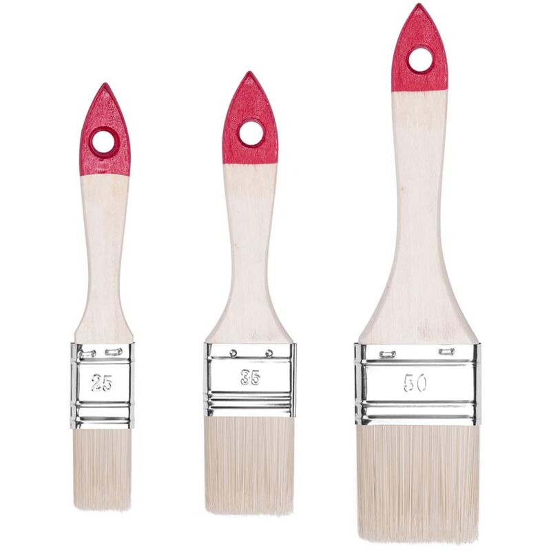 foto del prodotto fortuneville hardy working tools pennello set larghezza 1 pollice 1.5 2 pollice, rosso