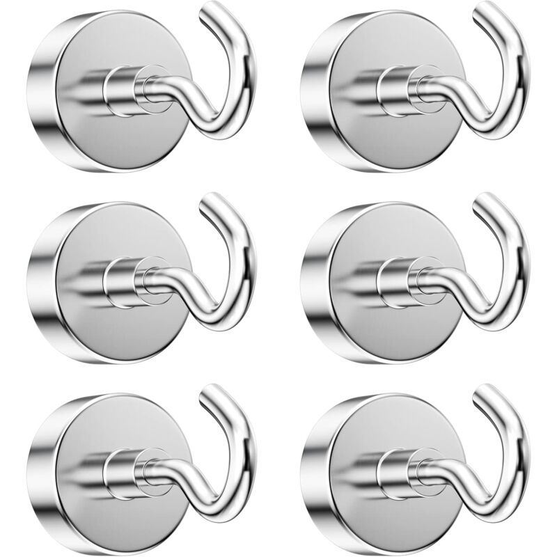 foto del prodotto fortuneville il gancio magnetico pu contenere 12 kg, il gancio magnetico super forte staccabile, il gancio magnetico con magnete al neodimio 