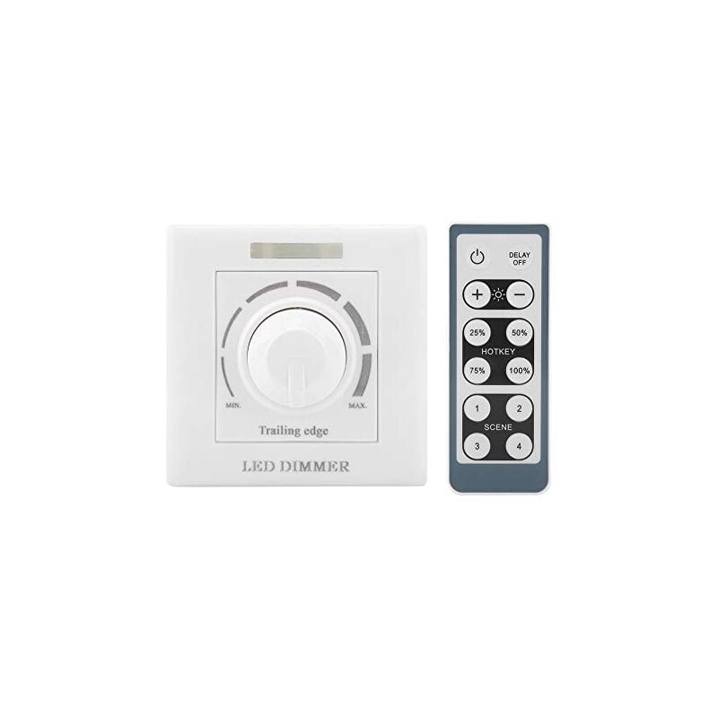 foto del prodotto fortuneville interruttore dimmer led, 220v 200w con telecomando a infrarossi interruttore dimmer led interruttore dimmer universale per luci