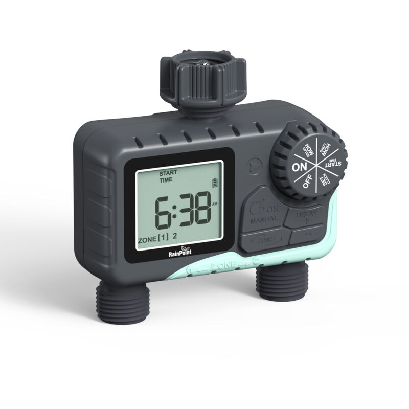 foto del prodotto fortuneville irrigazione bidirezionale funzione di irrigazione manuale, irrigazione rapida automatica, facile da usare, con display lcd, tempo di