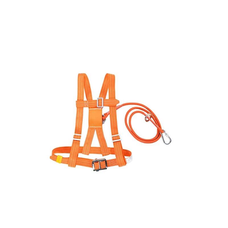 foto del prodotto fortuneville kit imbracatura di sicurezza, imbracatura anticaduta di sicurezza, 6 tipi di cintura di sicurezza regolabile in altezza, cintura di